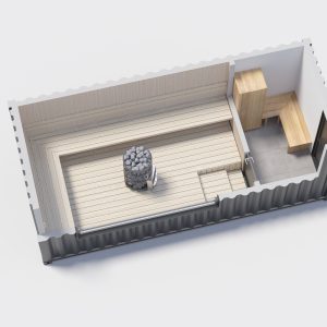 Konttisauna, 6m