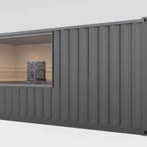 Konttisauna 6m